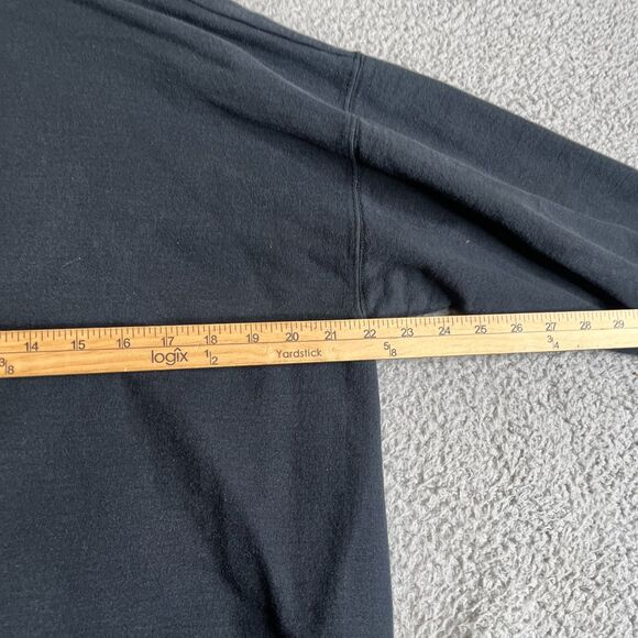 Thrasher Magazine Sweatshirt Mens M Black Flames Sweater Y2K Punk Emo Skater - Picture 9 of 14